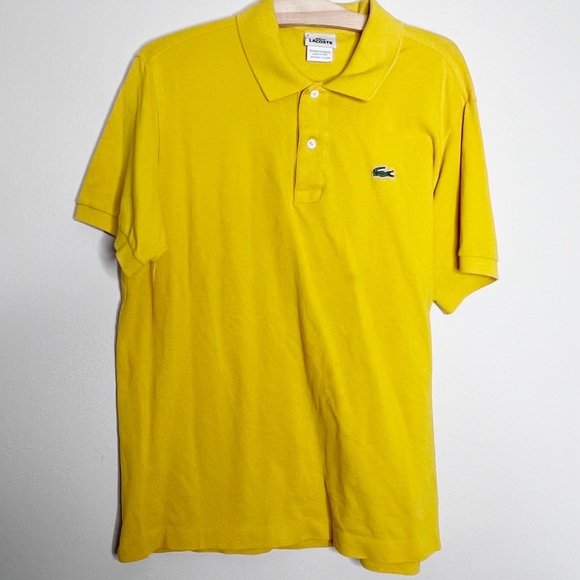 Lacoste Tops Vintage Lacoste Yellow Polo Shirt Size 6 Poshmark